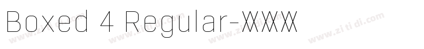 Boxed 4 Regular字体转换